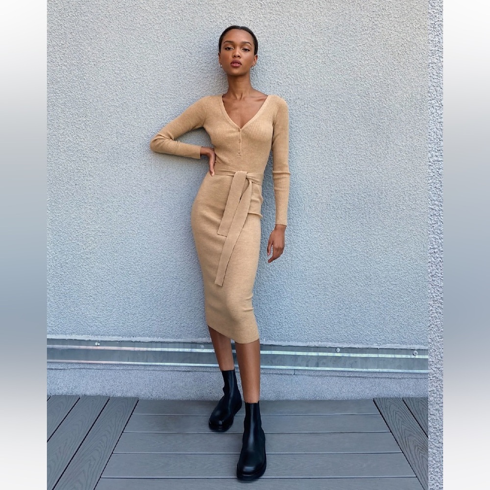The Group by Babaton Henley Sweater Dress